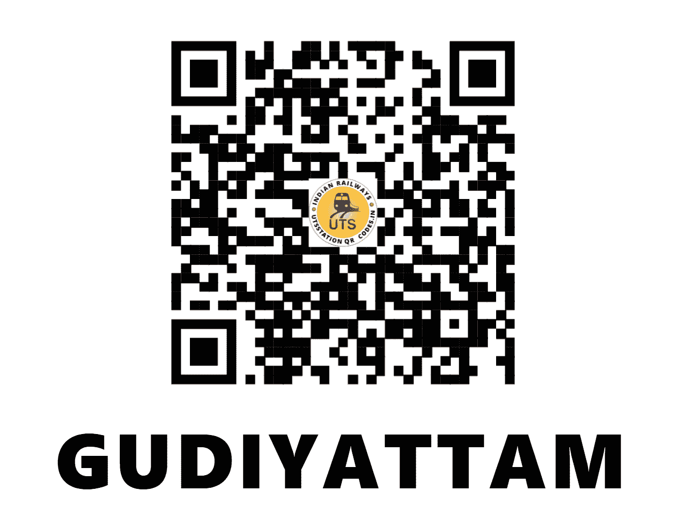 UTS QR Code for GUDIYATTAM - GYM (SR - TAMIL NADU)